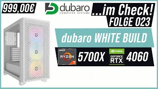 WHITE BUILD 🤤 zum Top-Preis!  | dubaro White Build Ryzen 7 5700X + RTX4060 | ...im Check #023