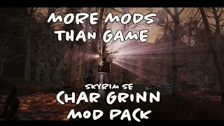 More Mods than Game Skyrim Se Char Grinn Mod Pack