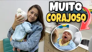 DAVI FOI MUITO CORAJOSO *tomou 3 vacinas*