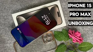 iPhone 15 Pro Max 512GB Natural Titanium Unboxing + Accessories#iphone#iphone15promax#unboxing