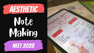 How to take Digital Notes | Aesthetic Notes | Samsung Tab S6 Lite | Neet 2023 | Study Morph