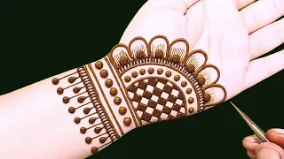 gokulashtami haratalika Teej special mehndi design|front hand simple stylish mehndi|Mehndi collectio