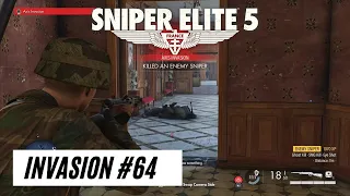 Sniper Elite 5 - Axis Invasion 64th Win - Mission 2 Occupied Residence in 4k