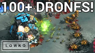 StarCraft 2: 100+ DRONES! (Maru vs Reynor)