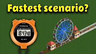 How Fast can you Beat a Scenario in RollerCoaster Tycoon?