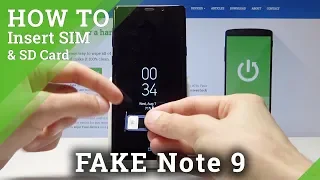 How to Insert Nano SIM and Micro SD in SAMSUNG Galaxy Note 9 Clone