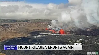 Hawaii volcano Kilauea erupts after nearly two months of quiet