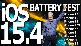 iOS 15.4 Final Battery Life / Battery Drain / Battery Performance Test.