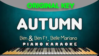 AUTUMN - Ben&Ben and Belle Mariano  |  PIANO HQ KARAOKE VERSION