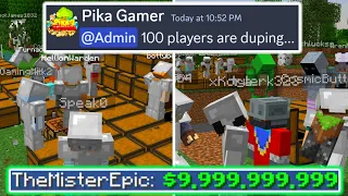 Minecraft Duping – DESTROYING Pika-Network With 100 Players…