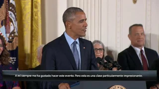 Obama se refirió a Michael Jordan como El chico Space Jam...