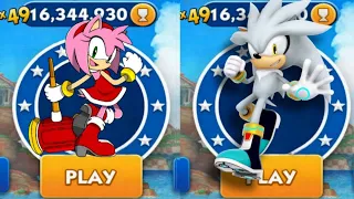 Sonic Dash - Star Amy VS Silver Sonic _ Movie Sonic vs All Bosses Zazz Eggman