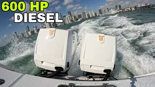 Watch This 600HP OXE Diesel Outboards Rip Through the Water!