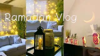 فلوق رمضان + زينة رمضان 🌙| Ramadan Vlog ✨