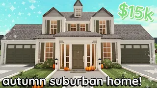 15k Bloxburg Autumn Suburban House Build: 2 Story Tutorial