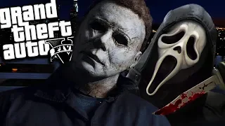 Michael Myers VS Ghostface MOD (GTA 5 PC Mods Gameplay)