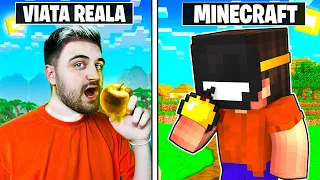 Mănânc 24 de ORE MÂNCARE din MINECRAFT cu RAPHA!