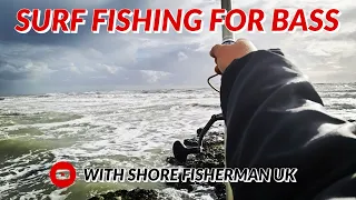 Surf Fishing For Bass ( UK Sea Fishing ) Late March Surf Fishing For Bass Attempt