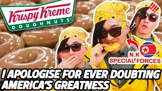 North Korean Special Forces tries KRISPY KREME for the FIRST TIME!