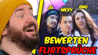 Wir bewerten eure HOTTESTEN Flirt-Sprüche! (mit Flirtify & Gnu) I Sturmwaffel REAGIERT