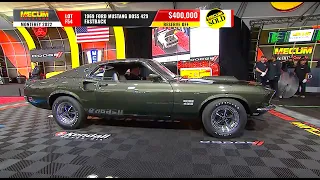 SOLD for $400,000 // 1969 Ford Mustang Boss 429 Fastback // Mecum Monterey 2022