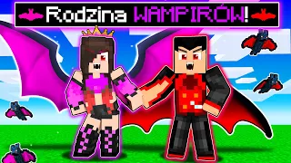 🧛🦇 RODZINA WAMPIRÓW w Minecraft! (adoptowaliśmy dziecko w Minecraft)