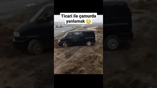 Çılgın şoför çamurda VW Caravelle Syncro (4x4) kullanırsa 🤯