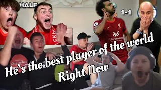 LIVERPOOL FANS REACT TO MO SALAH GOAL VS MAN CITY | MAN CITY & UNITED REACTION TOO