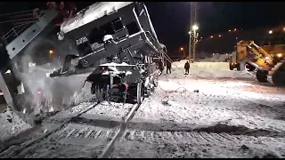 Немножко не удержал думпкар (где-то под Воркутой)