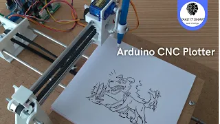 3D Printed Mini CNC Plotter With Arduino Uno and 28 BYJ-48 Stepper Motors