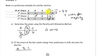 Fairness Criterion and Arrows Impossibility Theorem Example 2