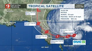 VIDEO: TS Nicole nears hurricane strength as it approaches Florida’s east coast | WFTV