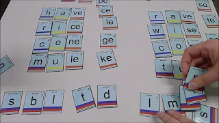 Long vowel wordbuilding game