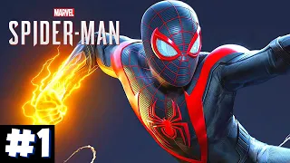 SPIDER-MAN MILES MORALES PS5 Walkthrough Gameplay Part 1 - INTRO (Playstation 5) J21