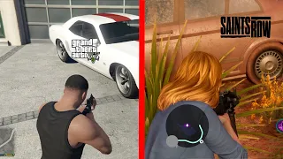 GTA V VS SAINTS ROW (2022) - Physics & details Comparison