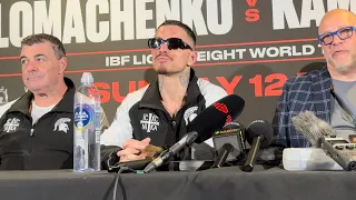 GEORGE KAMBOSOS JR POST-FIGHT PRESS CONFERENCE | LOMACHENKO V KAMBOSOS JR