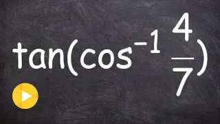 How to use right triangles to evaluate the composition of a trig function and its inverse