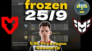 CSGO POV MOUZ frozen (25/9) vs Heroic (Nuke) @ ESL Pro League Season 18