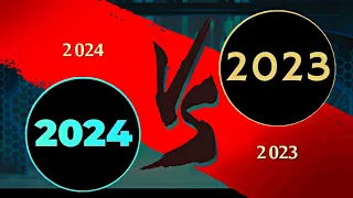 Shadow Fight 2 - 2024 vs 2023 ||Happy New Year Shadow Fighters||