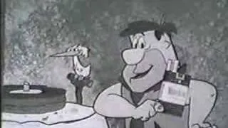 "Flintstones" cast for Winston Cigarettes (Record Player)