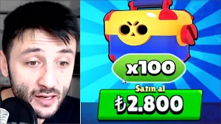 Abarttım! (2.800 TL) Sıfır Hesaba 100 MEGA KUTU Açtım! Brawl Stars