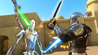 The Mandalorian FIGHTS General Grievous - Blade and Sorcery VR Mods