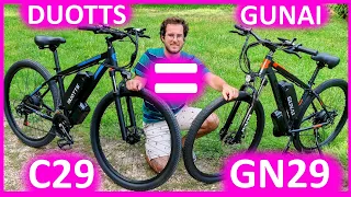 Duotts C29 / Gunai GN29 - Presque 50km/h pour 750 euros ? Test des vélos electrique low cost