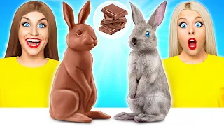Real Food vs Chocolate Food Challenge #5 by Multi DO Fun