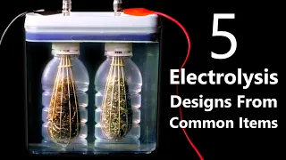 DIY Hydrogen/Oxygen Generators From Grocery Store Items (HHO Fuel Cells & Split Cell Electrolysis)