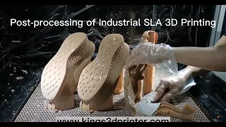 Post-processing of Industrial SLA 3D Printing