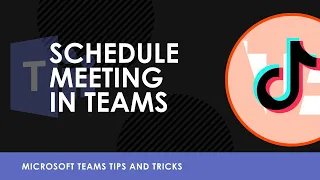 How to Schedule a Meeting in Microsoft Teams #shorts