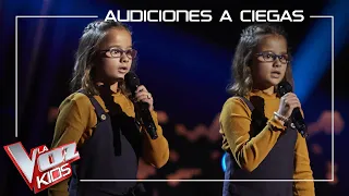Irene and Alba Muñoz - Que nadie | Blind auditions | The Voice Kids Antena 3 2021