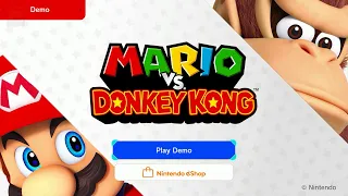 Mario VS Donkey Kong - Full Demo 100% Gameplay