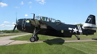 TBM and B-25 Departing for the 2021 TBM Avenger Reunion -- Tri-State Warbird Museum